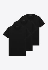 Prada Basic Slim T-shirts - Set of 3 Black UJM49211CD/T_PRADA-F0002