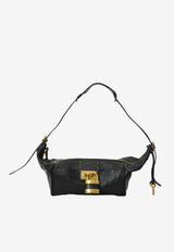 Chloé Paddington Grained Leather Shoulder Bag Black CH26AS809P75--001