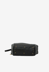 Chloé Paddington Grained Leather Shoulder Bag Black CH26AS809P75--001