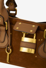 Chloé Paddington Grained Leather Top Handle Bag Brown CH25WS802P75--209