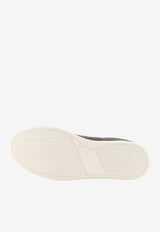 Kiton Ciro Paone Leather Sneakers with Iconic Side Stitching Black USSA421N0151701NERO_Black_70014035