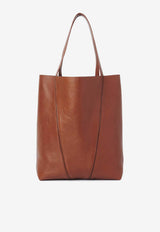 Chloé Spin Grained Leather Tote Bag Brown CHC25SS811N8426P_Blushy Brown_70014776