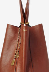 Chloé Spin Grained Leather Tote Bag Brown CHC25SS811N8426P_Blushy Brown_70014776