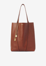 Chloé Spin Grained Leather Tote Bag Brown CHC25SS811N8426P_Blushy Brown_70014776