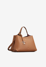 Tod's Monogram Leather Shoulder Bag Brown XBWAPAEL000QRIS410_KENIA SCURO_70014391