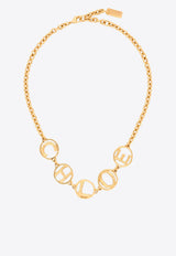 Chloé Script Logo Pendant Necklace Gold CH26SJN13CB79DC_Vintage Gold_70014854