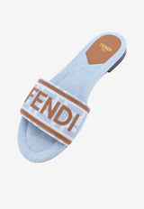 Fendi Sunshine Denim Flat Sandals Blue 8R8092AY2ZF1XIA_DENIM CIELO+SELLIER_70026587