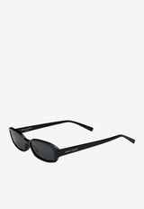Saint Laurent Erin Oval Sunglasses Gray 862864Y9956_1000