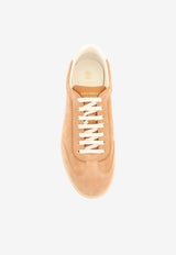 Brunello Cucinelli Suede Leather Low-Top Sneakers Brown MZUMGLJ336CFJ44_SIENACUOIO_70211127