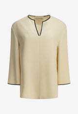 Valentino Cady Couture Blouse Cream 9B3AECB01MM9Z7_5570dcd4-de6c-4a13-9c23-c11aef6fafbf