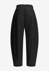 Sacai Curved-Leg Tailored Wool Pants Black 26-08572001_89361c0b-a77a-45be-b471-d1a68c692269