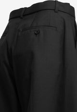 Sacai Curved-Leg Tailored Wool Pants Black 26-08572001_89361c0b-a77a-45be-b471-d1a68c692269