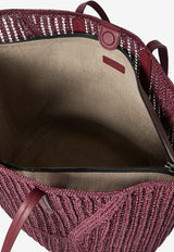 Brunello Cucinelli Bc Duo Raffia Tote Bag Red MB97D2571C7949_MULBERRYRED_70211143