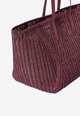 Brunello Cucinelli Bc Duo Raffia Tote Bag Red MB97D2571C7949_MULBERRYRED_70211143