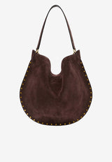Isabel Marant Oskan Suede Hobo Bag Brown PP0200FAB2C03M50CF_COFFEE_70211144