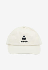Isabel Marant Tomas Logo Baseball Cap White CQ053XFAD1C05AECBK_ECRUBLACK_70211180