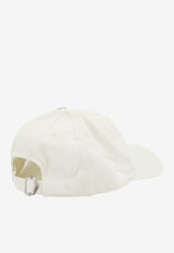 Isabel Marant Tomas Logo Baseball Cap White CQ053XFAD1C05AECBK_ECRUBLACK_70211180