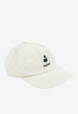 Isabel Marant Tomas Logo Baseball Cap White CQ053XFAD1C05AECBK_ECRUBLACK_70211180