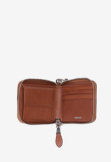 Miu Miu Logo Embossed Chain Wallet Brown 5ML0762IER_F0046