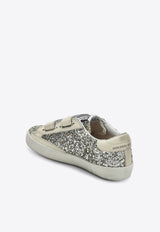 Golden Goose DB Kids Girls Old School Glittered Sneakers Silver GTF00111F005314/T_GOLDE-65195