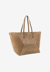 Brunello Cucinelli Bc Duo Suede Tote Bag Beige MBDLB2571C9793_Miele_70014700