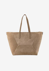 Brunello Cucinelli Bc Duo Suede Tote Bag Beige MBDLB2571C9793_Miele_70014700