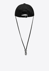 Jacquemus Artichoke Baseball Cap with Strap Black ACU00452UAW00092/T_JACQM-990