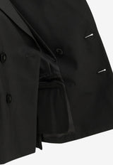 Sacai Double-Breasted Buttoned Blazer Black 26-08564001_19a81639-d0e6-4a44-934e-4342c7ee3bd2