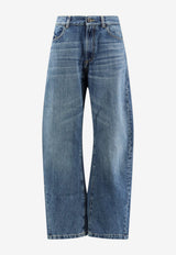 The Attico Faded Barrel-Leg Denim Pants Blue 261WCP00321DDD122AA024_skyblu_70166725