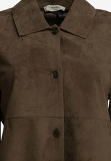 S Max Mara Gocce Suede Leather Jacket Brown 2629446011600SMMGOCCE001_52bb92e3-6693-4919-a19c-1489a6abd559