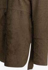 S Max Mara Gocce Suede Leather Jacket Brown 2629446011600SMMGOCCE001_52bb92e3-6693-4919-a19c-1489a6abd559