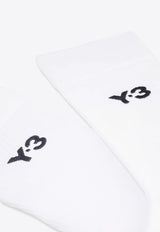 Y-3 Rib Knit Logo Socks White JZ6269WHITE_WHITE_70210686