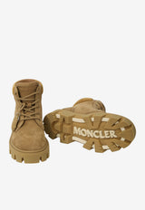 Moncler Peak City Nubuck and Suede Ankle Boots Brown L209A4F00070-M6882-235