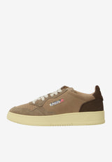 Autry Medalist Suede Low-Top Sneakers Brown AULM-TS-41