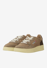 Autry Medalist Suede Low-Top Sneakers Brown AULM-TS-41