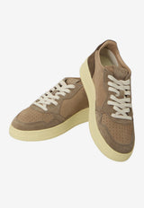 Autry Medalist Suede Low-Top Sneakers Brown AULM-TS-41