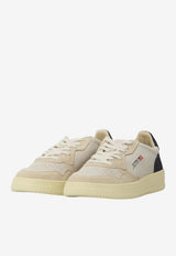 Autry Medalist Suede Low-Top Sneakers Beige AULM-TS-29