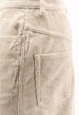 Isabel Marant Etoile Odalie Corduroy Midi Skirt Ecru JU0408FBD3G02E23EC_Ecru_70013936