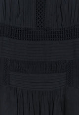Isabel Marant Etoile Pamena Linen-Blend Midi Dress Black RO1112FAD3J04E01BK_BLACK_70014052