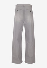 Miu Miu Twill Wide-Leg Pants Gray MP1970SOOO19R3_F0276
