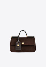 Dolce & Gabbana My Sicily Suede Handbag Brown BB7782BO903/T_DOLCE-8M157
