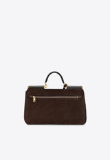 Dolce & Gabbana My Sicily Suede Handbag Brown BB7782BO903/T_DOLCE-8M157