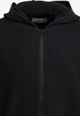 Stone Island Ribbed Knit Zip-Up Cardigan Black L2S155100005S0N17V0029_cd89729c-660d-4be6-a950-28dc85dde87b
