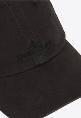 Stone Island Embroidered Logo Baseball Cap Black L2S159100007S0106V0029_BLACK_70224405