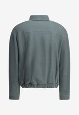 Brunello Cucinelli Nubuck Leather Jacket Blue MPMOP2071CLF40_X_0fb30498-118c-4020-9c3b-e845cd132da0