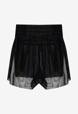 Rick Owens Semi-Sheer Mini Shorts Black RO01F6380TUS_09