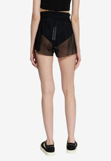 Rick Owens Semi-Sheer Mini Shorts Black RO01F6380TUS_09