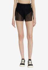 Rick Owens Semi-Sheer Mini Shorts Black RO01F6380TUS_09