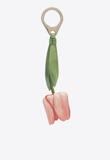Christian Louboutin Tulip Leather Bag Charm Pink 3265120LE/T_LOUBO-M023