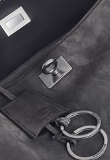 Balenciaga Small Rodeo Suede Shoulder Bag Gray 7897792AB4G1143_STORMGREY_70224458